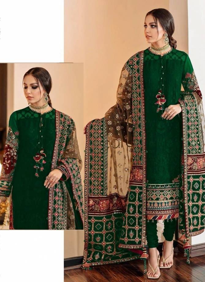 R 486 Nx Ramsha New Designer Exclusive Georgette Salwar Suit Collection